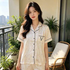 Victoria's Secret Satin Pajama Set quần ngắn