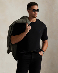 Tshirt nam POLO RL trơn cổ tròn logo ngực 3 màu