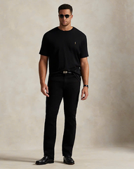 Tshirt nam POLO RL trơn cổ tròn logo ngực 3 màu