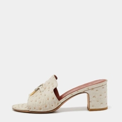 Dép Loro Piana Summer Charms Sandal Ostrich Leather