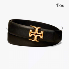 Belt da Tory Burch bản 2m đen mặt vàn fullbox