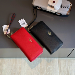 Ví Coach hình chữ nhật xuất xịn da sần