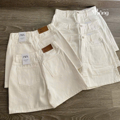 Short denim trắng Zara