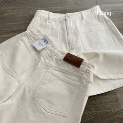 Short denim trắng Zara