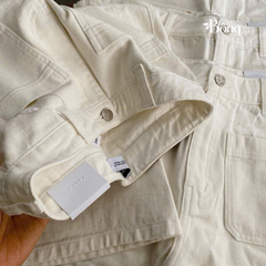 Short denim trắng Zara