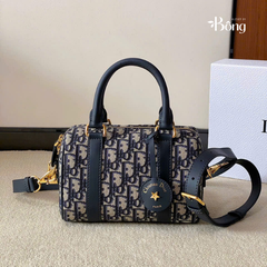 Túi trống Dior logo navy