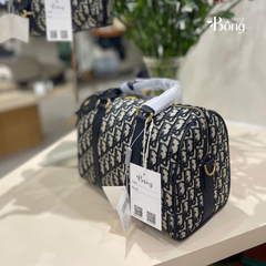 Túi trống Dior logo navy
