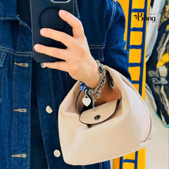 Túi Longchamp cặp lồng da
