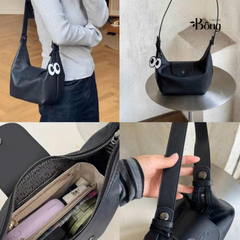 Túi Longchamp cặp lồng da