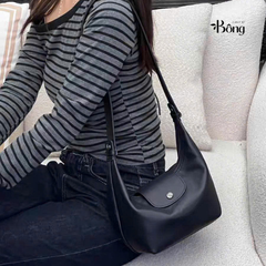 Túi Longchamp cặp lồng da