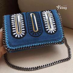 Túi Stellamccartny màu denim Sz22x16