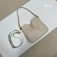 Túi Celine dáng hobo da khoá vàng 3 màu Sz25X21