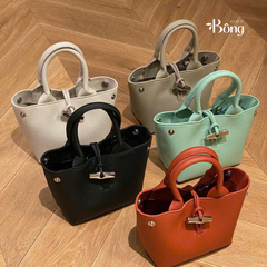 Túi Longcham da sần 2 quai xách Sz26x15x8 5 màu