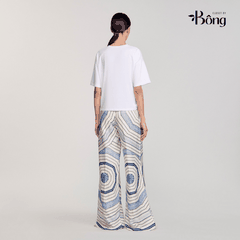Áo thun in họa tiết xoắn ốc