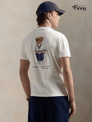 T shirt polo cổ tròn túi ngực logo lưng