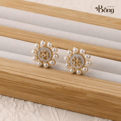 Khuyên tai Tory Burch 2 màu dư xịn