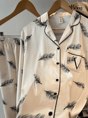 Set lụa Victoria Secret dư xịn dài tay các màu