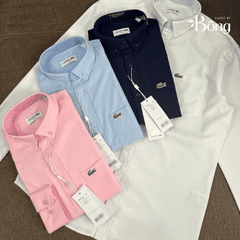 Sơ mi Lacoste nam 100% cotton full hộp các màu
