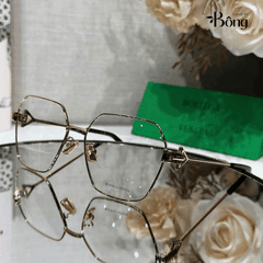 Kính BOTTEGA gọng kim loại vuông lục giác