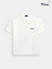T shirt polo cổ tròn túi ngực logo lưng