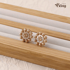 Khuyên tai Tory Burch 2 màu dư xịn