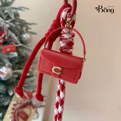 Charm COACH đỏ dư xịn fullbox