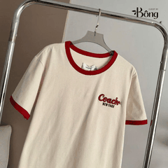 Tshirt COACH  thêu logo ngực