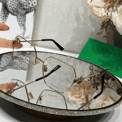 Kính BOTTEGA gọng kim loại vuông lục giác