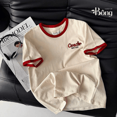 Tshirt COACH  thêu logo ngực