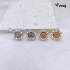 Khuyên tai Tory Burch 2 màu dư xịn