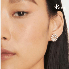 Khuyên tai Tory Burch 2 màu dư xịn