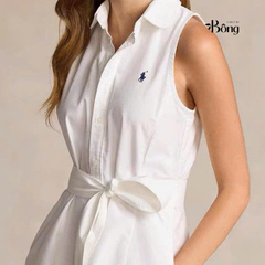Váy demin polo kèm belt sát nách 3 màu