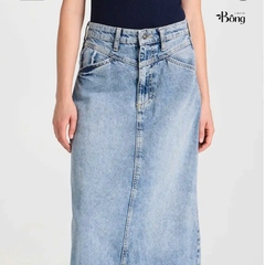 Chân váy denim midi Polo RL