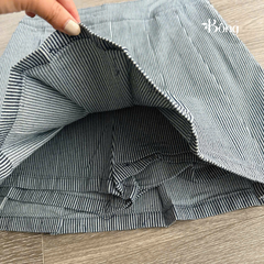Chân váy kẻ xếp ly Massimo Dutti