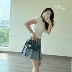 Chân váy kẻ xếp ly Massimo Dutti