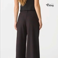 Quần suông đen Zara kèm belt da bản 2cm