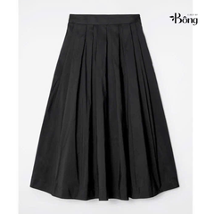 Chân váy midi COS đen dư xịn túi 2 bên