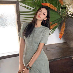 Váy Sandro maxi màu xanh ánh kim tuyến
