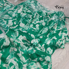 Đầm dài hoa dáng xòe