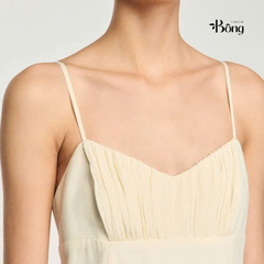 Đầm maxi phối dây hở lưng