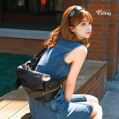 Váy jeans Self Portrait khuy đá kèm belt