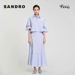 Chân váy maxi kẻ sọc