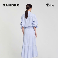 Chân váy maxi kẻ sọc