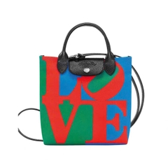 Túi Longchamps canvas series chữ LOVE