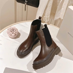 Brunello Cucinelli Boot Chelsea có xích Monil