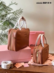 Túi Miumiu da trơn Beau mini