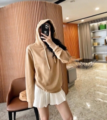 Áo nỉ hoodie BBR thêu logo ngực 2 màu