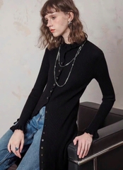 Váy maxi len JORYA cổ bèo