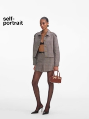 Áo khoác khaki Sel-Portrait cổ đức (tách set)