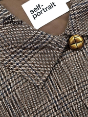 Áo khoác khaki Sel-Portrait cổ đức (tách set)